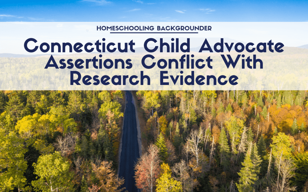 Connecticut Child Advocate Assertions Conflict with Research Evidence