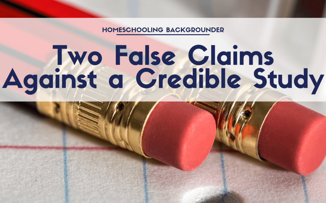 Two False Claims Against a Credible Study
